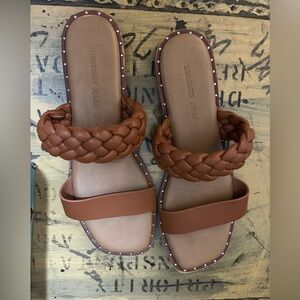 Sincerely Jules Tan Braided Sandals